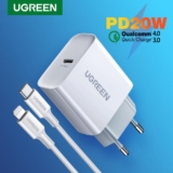 מטען מהיר UGREEN 20W PD או QC 4.0